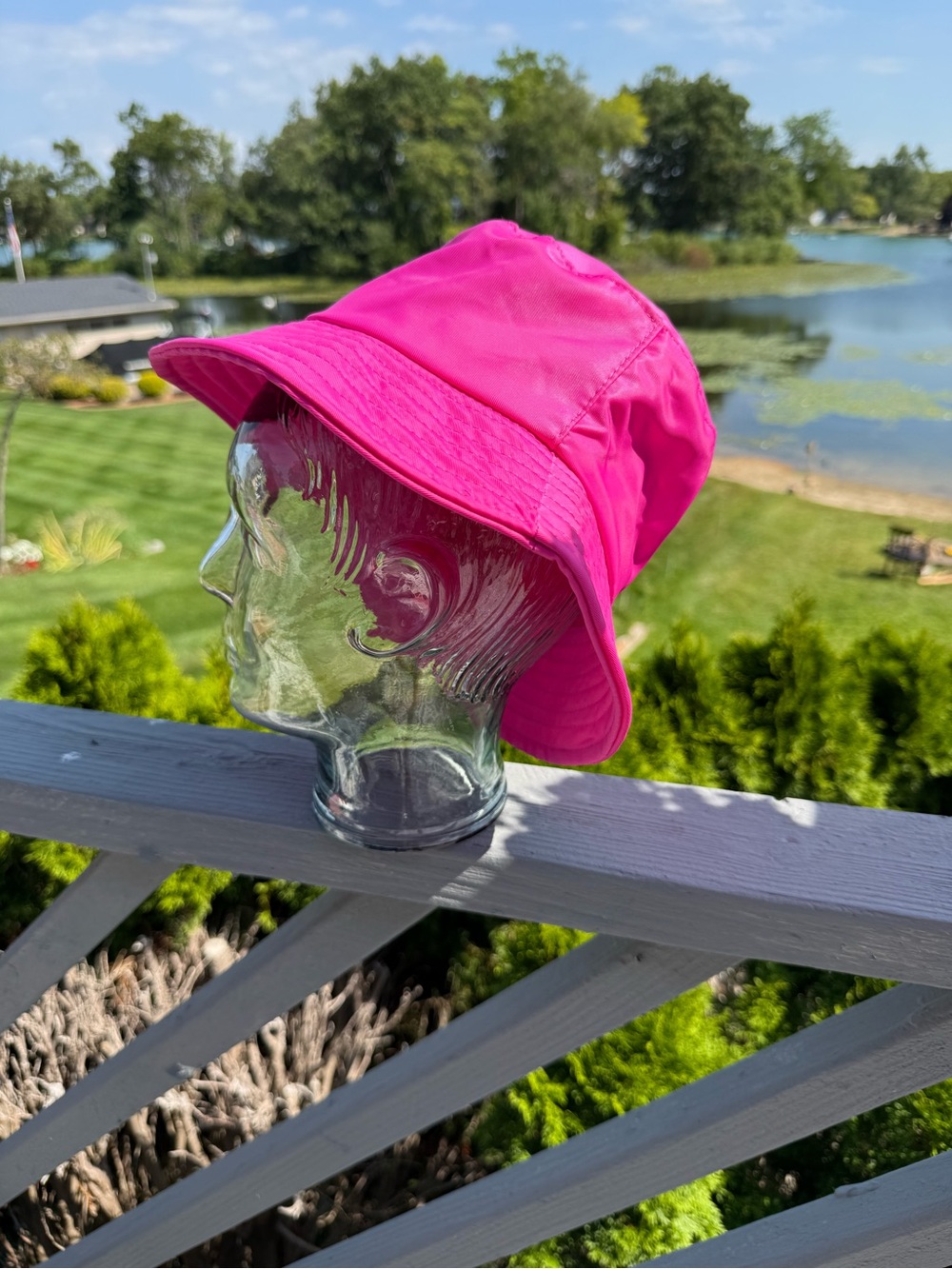 Women  Hot Pink Bucket Hat - Lightweight Sun Protection Peta + Jain Soleil hat